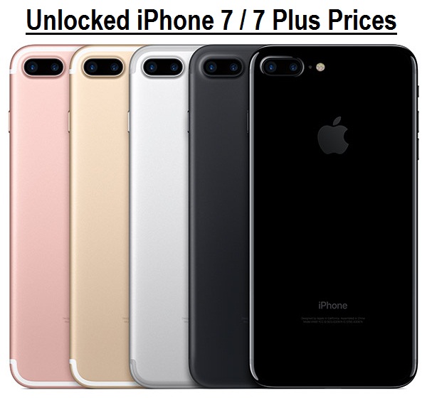 Unlocked iPhone 7, Plus Prices in US, UK, India & Worldwide