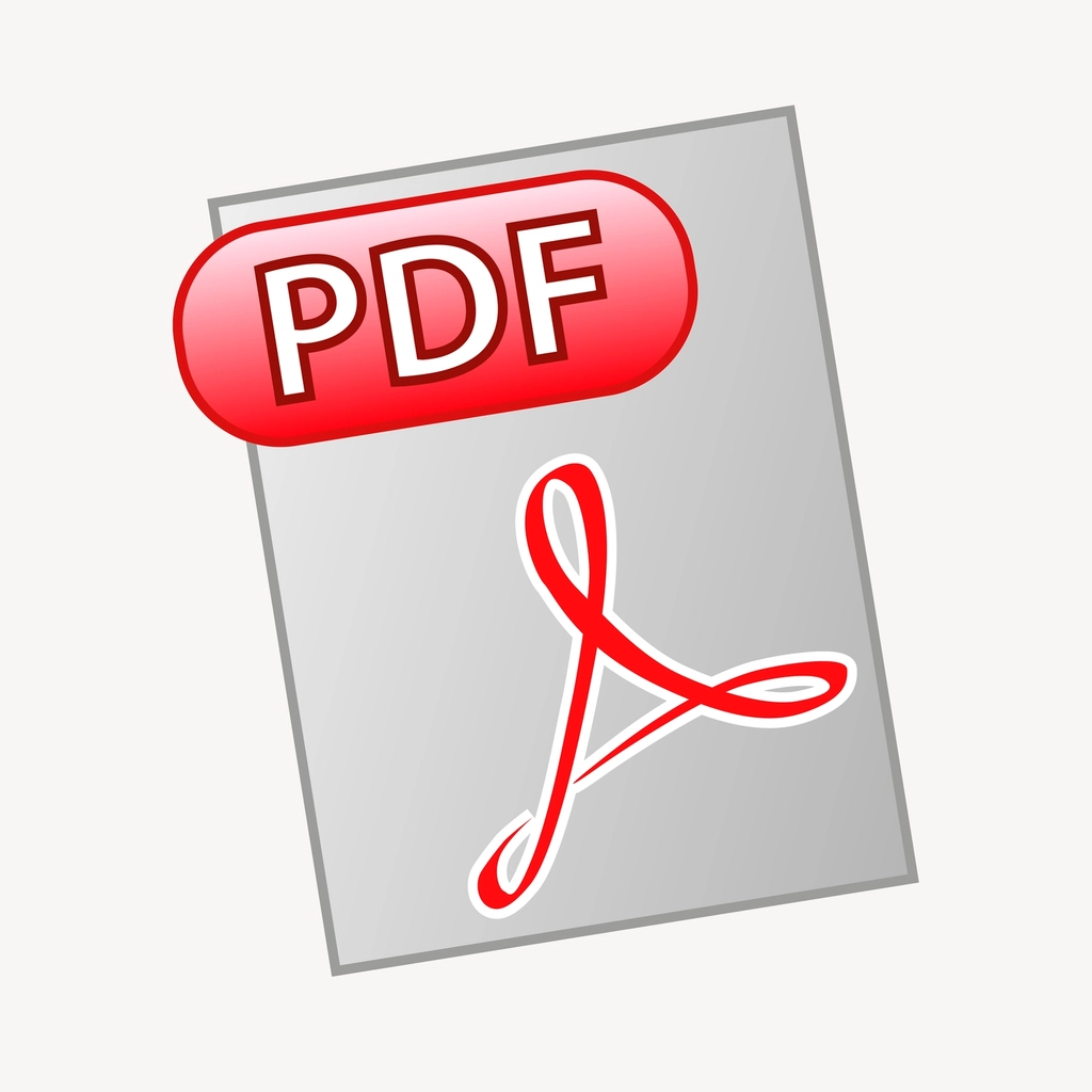 PDF file clipart, digital document